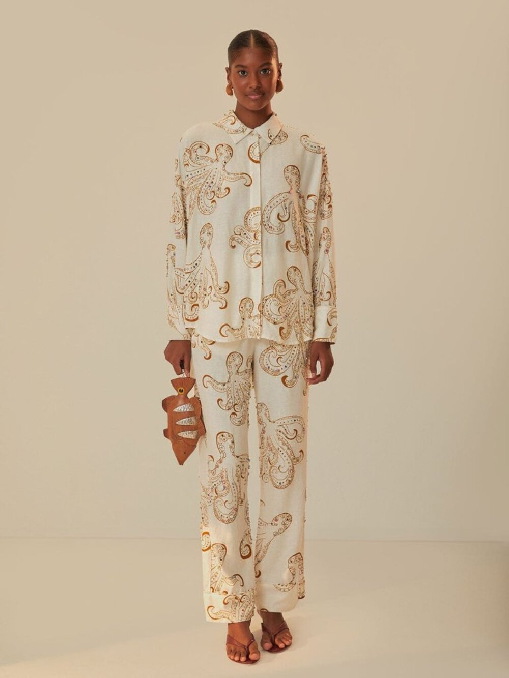 Off-White Octopus Fun Euroflax™ Premium Linen Pants